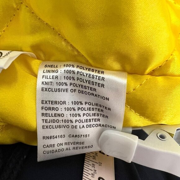 NWT VeeFriends Wise Wasp Satin Starter Jacket Yellow/Blue Mens Size XL Gary Vee - Picture 11 of 12